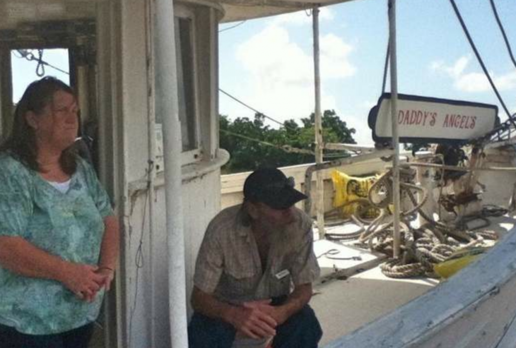 Janet and Dennis Hollier , shrimpers who will be offer their fresh catches for sale this Saturday at the new Delcambre Direct Seafood market, which officially launches tomorrow morning (June 1). Photo Credit: TheAdvertiser.Com