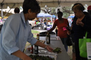 Best Life Iberia Executive Chef Patrick Mould, showing locals how to make the most of their fresh produce purchases.