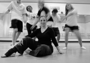 BCBS foundation angel award honoree teaching a dance class.