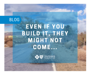 BCBS Foundation even if you build it blog post.