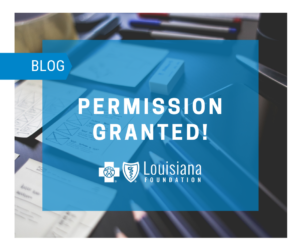 BCBS Foundation permission granted blog post.