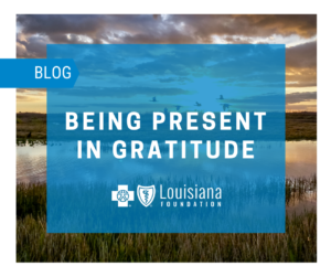 BCBS Foundation being present in gratitude blog post.