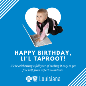 BCBS foundation Happy Birthday graphic.