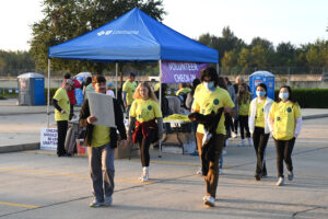 BCBS Foundation Alzheimer walk participants.