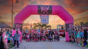 Participants in the Ainsleys Angel 5k.